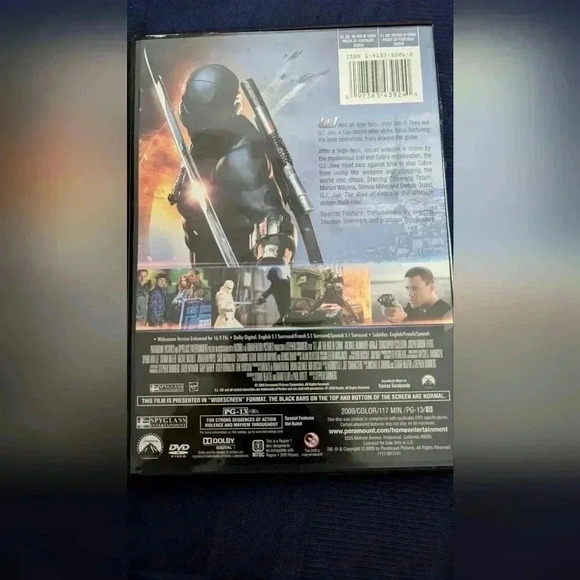 GI Joe The Rise Of Cobra DVD (EUC) - Picture 2 of 3